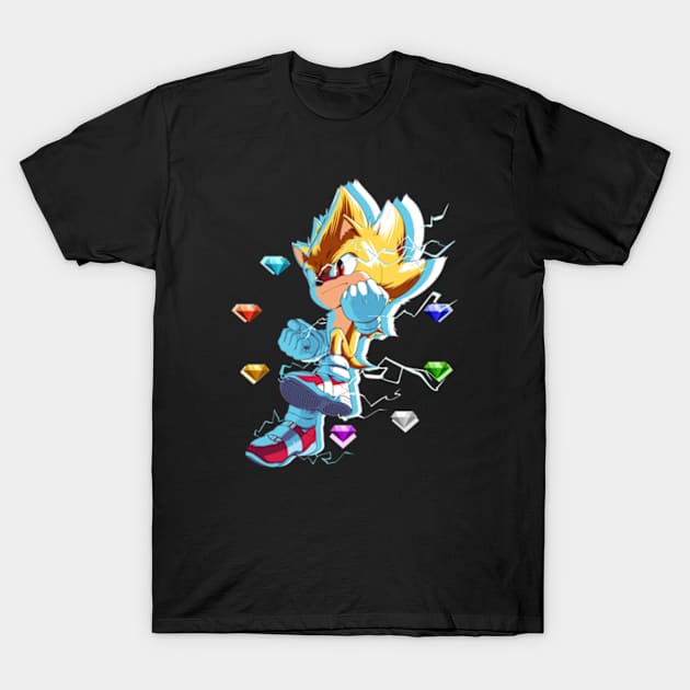 super form hedgehog T-Shirt by Quimser